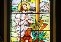 Witraż w kościele parafialnym, fot. Marek Chwistek